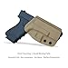 OWB Kydex Holster for Glock 19 19x 25 30s 44 45 Glock 17 Glock 26 (Gen 1-5) / Glock 22 23 27 31 32 33 (Gen 3-4) Pistol, Glock 19 Holster OWB, Waistband Outside Carry 1.5