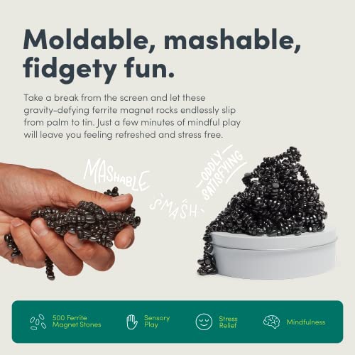 image for Speks Crags Ferrite Putty | 500+ Ferrite Stones in a Tin, Fidget Toy f