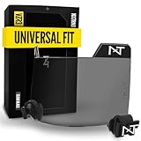 Nxtrnd VZR3 Football Visor, Curved Lens Technology, Fits Adult & Youth Football Helmets (Clear Black)