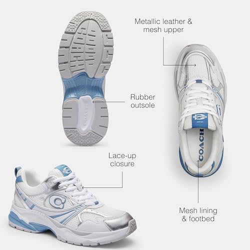 Coach Women's Metallic Mesh Sneaker3