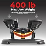 Sunny Health & Fitness 2-in-1 Premium Power Stepper with 400lbs Weight Capacity and Resistance Bands, Low-Impact Cardio, Space-Saving, Height-Adjustable, with Bluetooth and Free SunnyFit App - Image 2