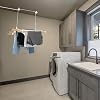 Clothes Airer Ceiling Pulley 6 Lath 1.4m Ivory Maid Traditional Mounted ...