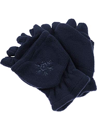 fiebig Mädchen Jungen Halbfinger Handschuh mit Klappe in Fleece für...