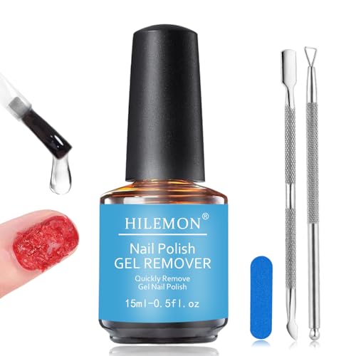 Quick Remover for Gel Nail Polish, Magic Gel Remover Easily Remove Polish in 3min, No Soaking or Wrapping, Professional Nail Remover 15ml