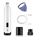 qOXOp Dog Nail Grinder Upgraded Professional 2-Speed Electric Rechargeable Pet Nail Trimmer Gentle Painless Paws Trimming & Smoothing Clipping for Small Medium Large Dogs [Pet Slobber Collar]- White
