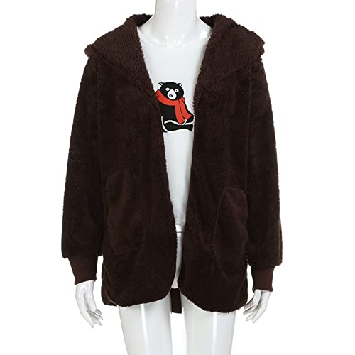 ChicCrate Women's Winter Coat 2025 Sherpa Fleece Shearling Trendy Jackets Warm Clothes Oversized Open Front Cardigan Outwear3