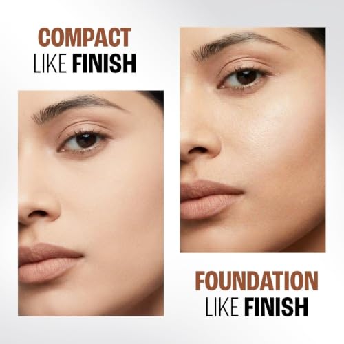 Image of Lakme Unreal Dual Cover Pressed Powder, 2 In 1 Compact + Foundation, Non Cakey Coverage, Lightweight & Long Lasting Compact, 30 Cinnamon,9g (Pack of 2)