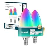 Linkind Matter Smart RGBTW LED Lampe E14, Kerzenform, 2 Stück
