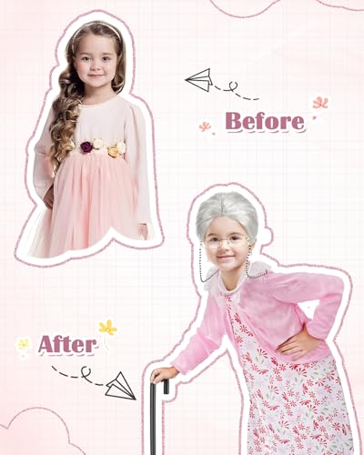 Disfraz Abuela para Niñas con Accesorios miniatura 2