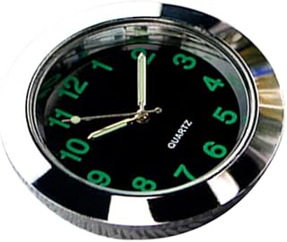 Homoyoyo Mini Luminous Car Vent Clocks, Universal Automobile Quartz Clock, Luminous Stick- on Clock with Clip for
