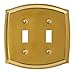 Amerelle Sonoma Single Toggle Wallplate in Polished Brass
