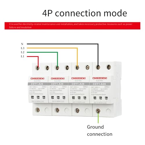 Parasurtenseur triphasé industriel 1P 2P 3P 4P de protection contre surtensions - 5