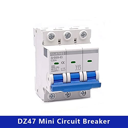 Boîtier de distribution rail DIN avec mini disjoncteur tripolaire 25V - 3
