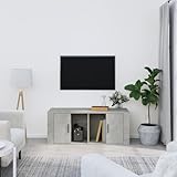 Design esthétique et contemporain : Ce meuble TV gris béton de 100 cm apporte une touche décorative moderne à votre salon. Son look épuré et sa finition en bois d'ingénierie en font une pièce maîtresse élégante pour votre espace de vie, parfaite pour compléter votre décoration intérieure.