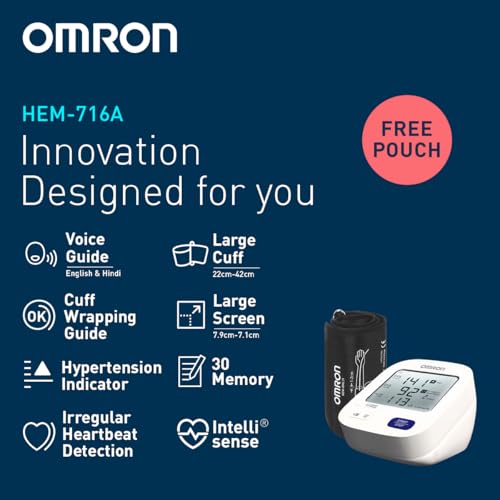 Image of Omron HEM-716A Voice Guide Automatic Blood Pressure Monitor