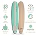 Fender x Wavestorm Collaboration 8ft Surfboard | Graphic top Deck with high Density Slick Bottom | for Kids and Adults | Foam Construction with Accessories | Leg Leash and Fin Set Included
