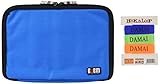 BUBM Universal Electronics Accessories Organizer, Travel Gear Carry Bag for Cables, USB Hard Drive, Plug, External Flash Drive and More, Lightweight and Compact (Medium-Blue)
