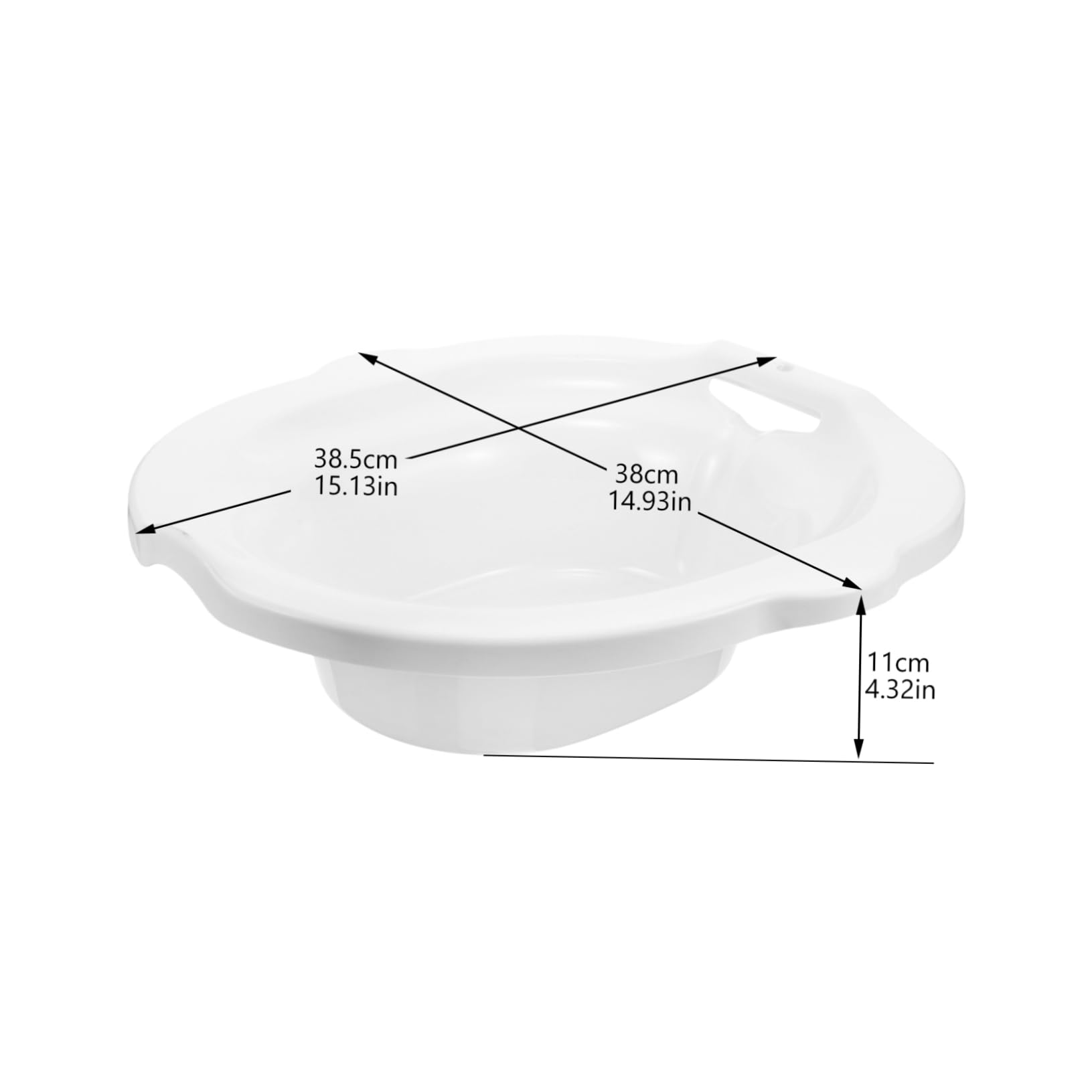 DINHEAROM Bath Basin for Toilet Seat Relief Postpartum Care Deep Soaking Wash Basin for Elderly and Pregnant Women Comfortable Material