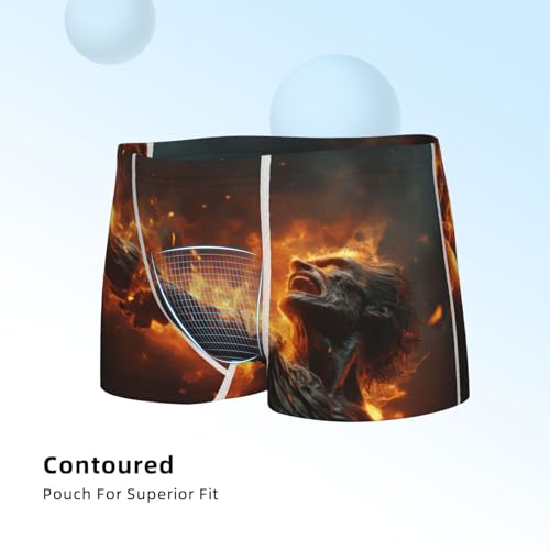 Boys' Cotton Boxer Brief Soft Underwear-Cool Fire Man4