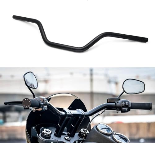 Manubrio para motocicleta 7/8" 22mm Cafe Racer Universal para Cafe Race Bobber Motocross Dirt Pit Bike ATV Ebike Mini Bike Negro