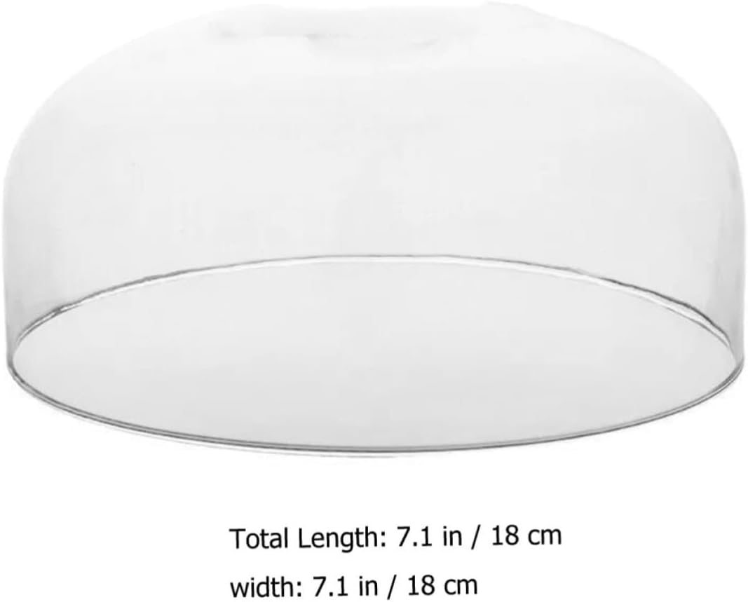 KICHOUSE Smoking Cloche Dome Cover Glass Smoke Infuser for Cocktails and Desserts Protects Food Adds Smoky Flavor Glass Dome for Whiskey and Food