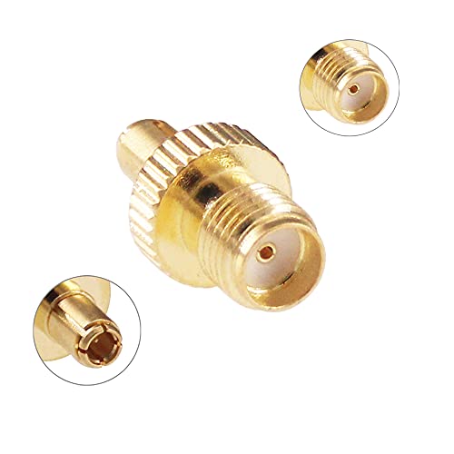5 adaptadores SMA hembra a TS9 macho coaxial RF miniatura 5