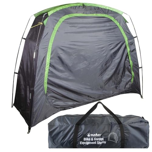 VFM e-Store - Storage Tent Bike, Furniture, Garden Tools Bike, Furniture Tool Storage Uv Protection Outdoors Camping Hiking Holidays Festivals Travel - Black Storage Tent