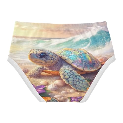 Beach Sea Turtles Starfish Shell Toddler Girls's Underwear 2T 202b89132