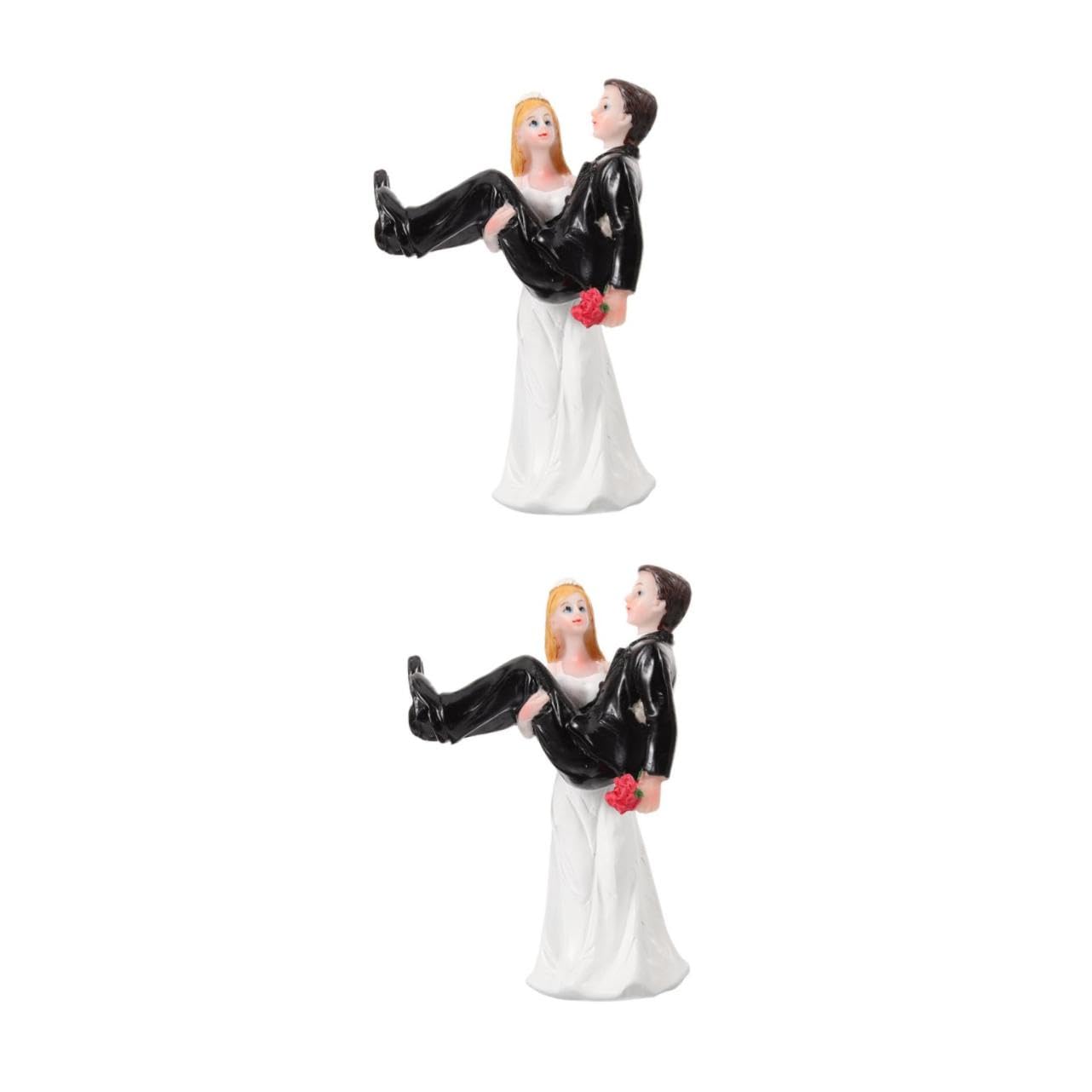 Cabilock 2stücke Brautpaar Figurine Aus Resin Hochzeitsdeko Tortenaufsatz Für Braut Und Bräutigam Romantisches Als Hochzeitsgeschenk Perfekter Fotorequisit Für Unvergessliche Momente