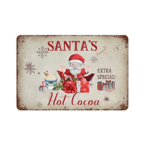 Panneau aluminium Santa's Hot Cocoa durable et résistant aux intempéries extérieure - 2