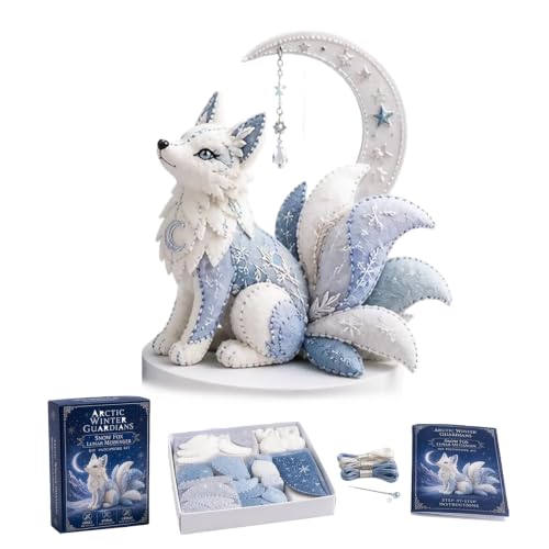 Kit de couture d'animaux en feutre Arctic Winter Guardians pour débutants