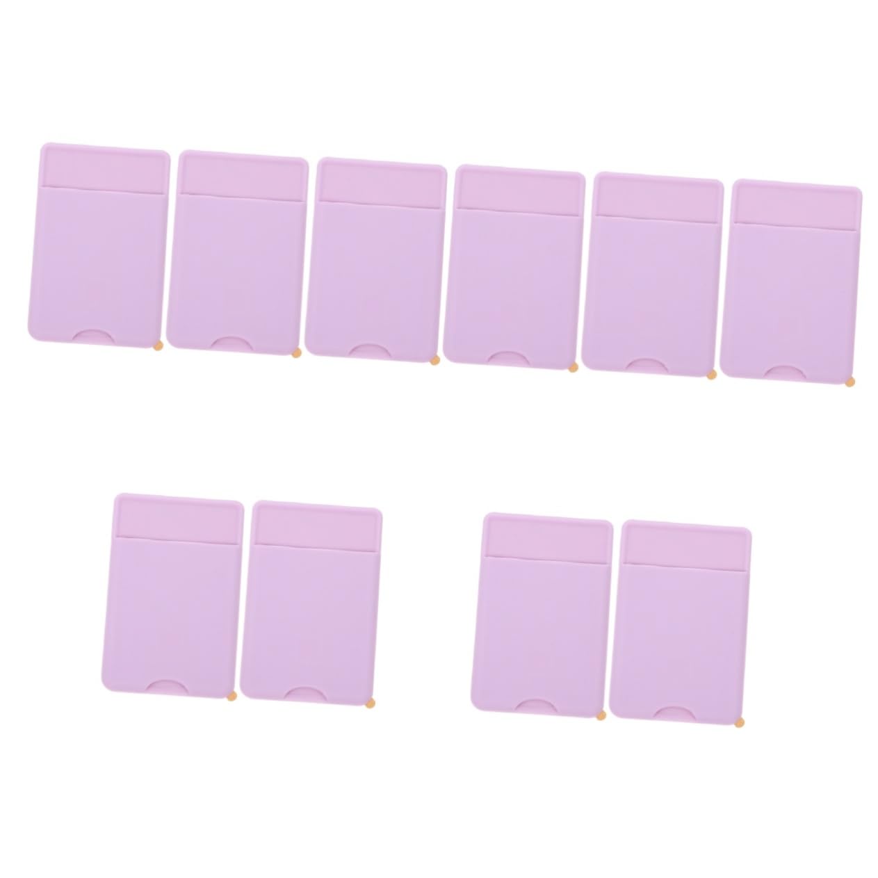 OSALADI 10pezzi Portafoglio Per Smartphone Adesivo Silicone Design Antiscivolo Per Carte Di Credito Id e Tessere Accessorio Pratico e Comodo Per Cellulare