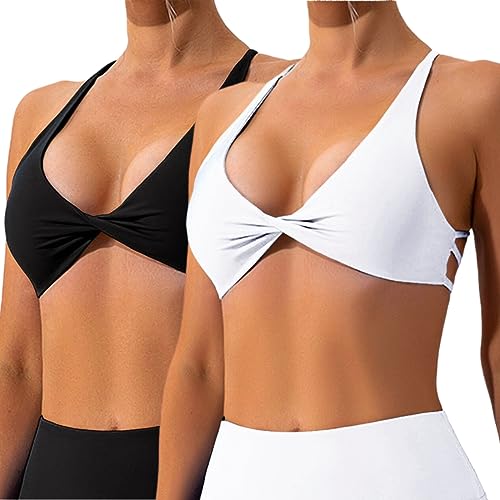 Brassière sport dos croisé Vertvie avec coussinets amovibles