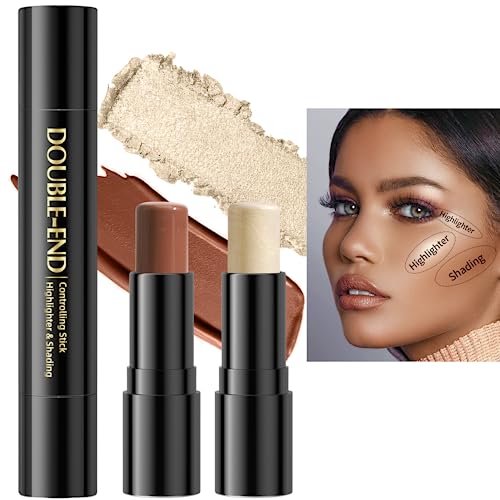 Barra de Contorno, Barra de Resaltado, 3D maquillaje de la cara Resalte Sombra Barra contorno de Lápiz Corrector de Contorno, lápiz de maquillaje resistente al agua, maquillaje de corrección (03)