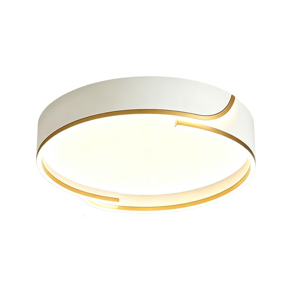 Nowoczesny LED Plafon 50 Cm Bezstopniowe Ściemnianie 3000K–6000K Temp Barwowa Lampa Sufitowa Salonowa Oprawa Sufitowa Skandynawska Do Jadalni Gabinetu Przedpokoju Pokoju Dziecięcego(Round)