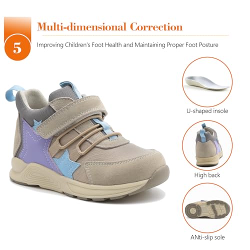 Kids Orthopedic Corrective Sneakers with Ankle and Arch Support for Toddlers'Foot Gait4