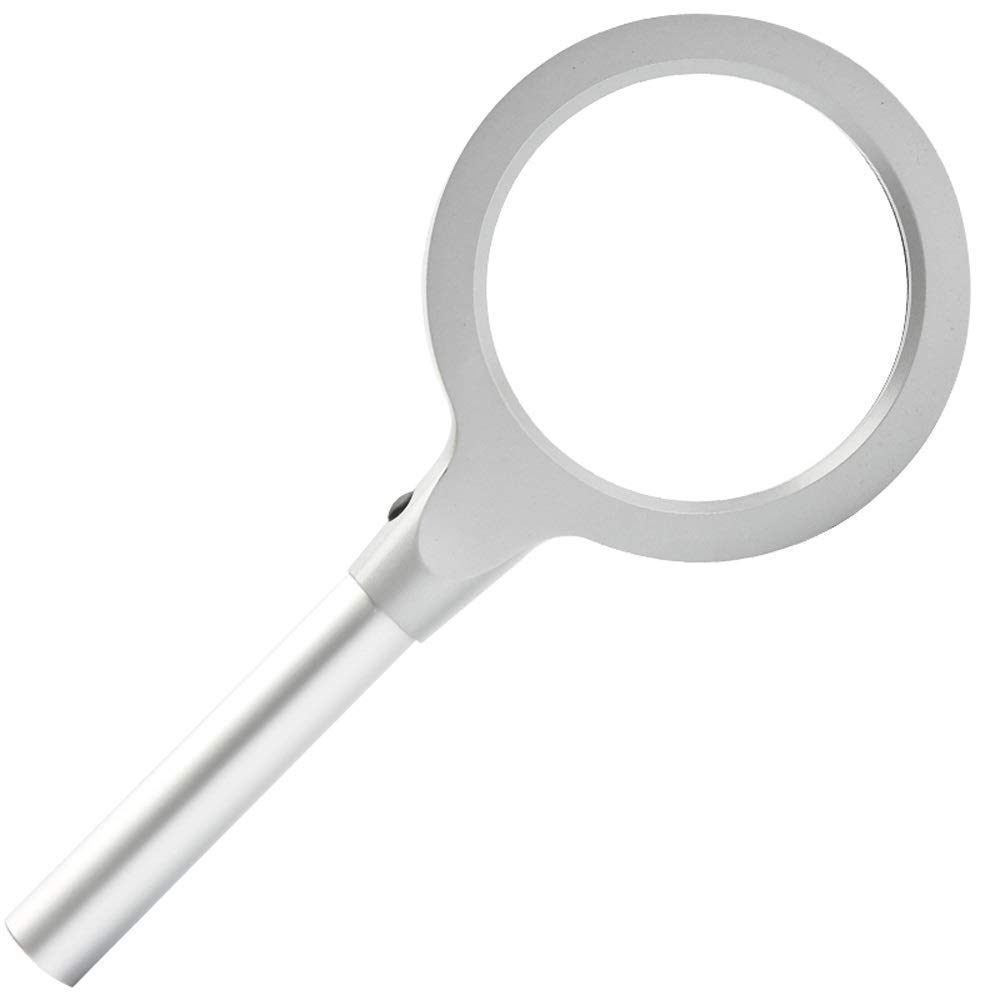 Lupa HD 3X de Vidrio, Lectura, Lupa óptica de Mano con luz LED, portátil de Mano de 240 mm
