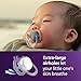 Philips Avent Ultra Air Pacifiers - Orthodontic Design, for Babies 0-6 Months, Soft Silicone Symmetrical Nipple, BPA-Free, 2 Sterilizing Cases, 4 Pack, SCF087/19