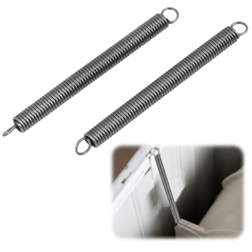 Muelle de Tracción en Acero para Resortes - Diámetro del Alambre 0,8 mm, Diámetro Exterior 5 mm, Longitud 60 mm - Pack de 2 Unidades, Fabricado en Vxiwscy, Conforme a EN 10270-1