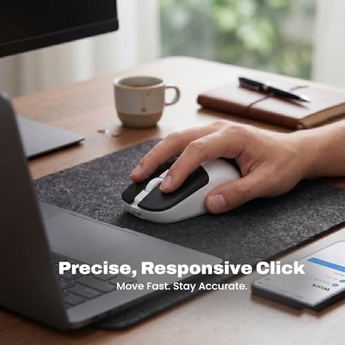 Image of EVM 2.4GHz Wireless Mouse with USB Receiver | 1200 DPI Optical Sensor | 4 Keys Ergonomic Mouse | Smooth Tracking | Wireless Mouse for Laptop, Desktop & Mac | EWLM-630-Black