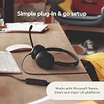 Jabra Evolve 10 Wired Headset with Noise-Cancelling Microphone for PC/Laptop Use, Easy USB-A Setup, TCO Certified, Lightweight Design, Inline Call/Volume Controls for Online Meetings, Black - Image 5