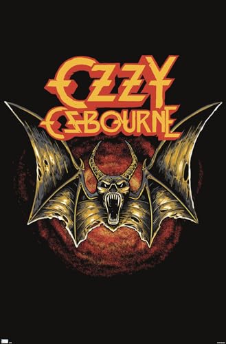 Ozzy Osbourne - Bat Logo Wall Poster, 34L' x 22.4W',...