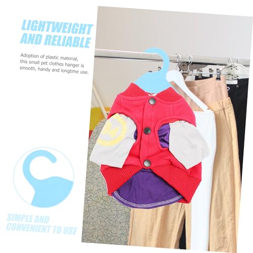 ORFOFE 10stücke Haustier Kleiderbügel Aus Kunststoff Robuste Hängemöglichkeit Für Katzen Und Hundefashion Platzsparend Und Leicht Für Kleine Tierbekleidung