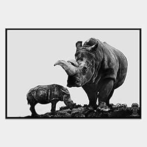 SIGNWIN Framed Canvas Wall Art Wild Animals Canvas...