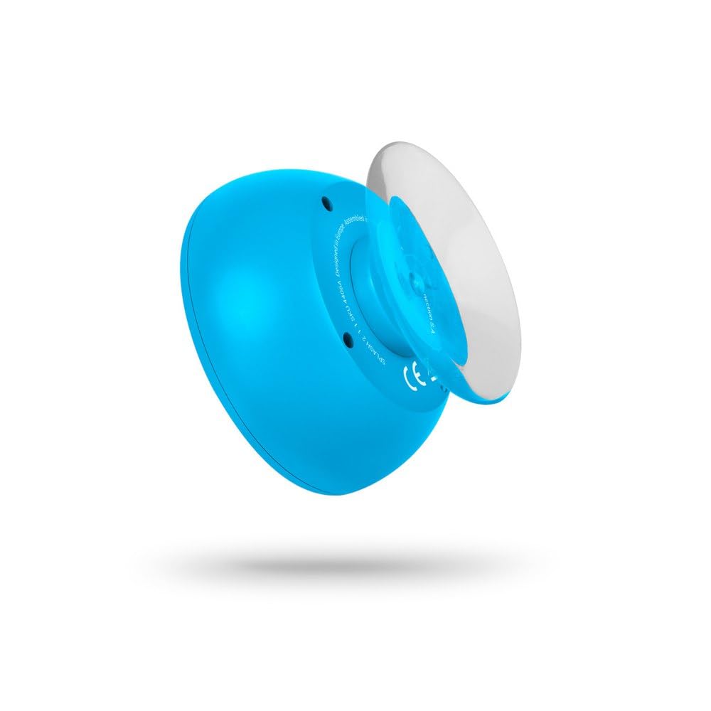 SPC Splash 2 Bezprzewodowy głośnik Bluetooth 5.0 do prysznica z przyssawką IPX5, radio FM, zestaw głośnomówiący, mikrofon, niebieski
