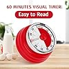 Mechanical Kitchen Timer, 60 Minute Visual Timers for Home Cooking ...