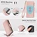 Antsturdy Compatible with Samsung Galaxy S20 FE 5G Case Wallet with Card Holder Women Men Phone Case RFID Blocking PU Leather Flip Protective Cover Wrist Strap Zipper Credit Card Slots,Rose Gold