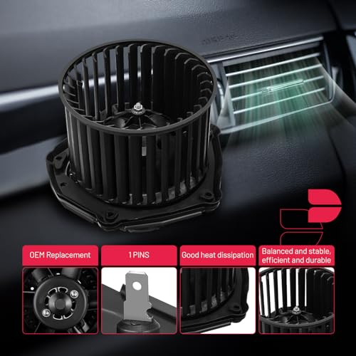 Image of BDFHYK AC Heater Blower Motor Fan 700100 Compatible with Cadillac Escalade,Compatible with Tahoe Yukon C1500 C2500 C3500 Suburban K1500 K2500 K3500 Suburban,HVAC Blower Motor Assembly PM149 35282