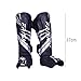 Muay Thai Shin Guards, Shin Guards, Boxing Equipment, Leg Protectors, Instep Shin Guards for Arts, Grappling, Taekwondo, L Silver Black