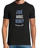 latostadora Camiseta Manga Corta Que Miras Bobo para Hombre - Negro L - Ref. 10536278-P